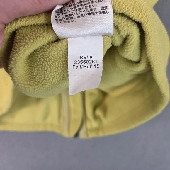 Eddie Bauer First Ascent Jacket Womens Tall Medium Lime Green Polartec Full Zip - Picture 6 of 9